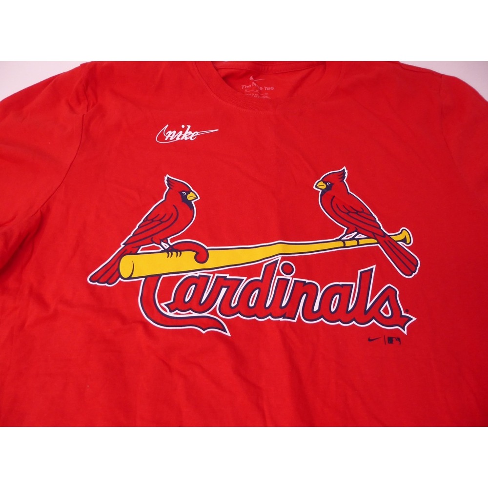 The Nike Tee MLB St. Louis Cardinals #27 Scott Rolen Red Medium TShirt - Picture 2 of 5